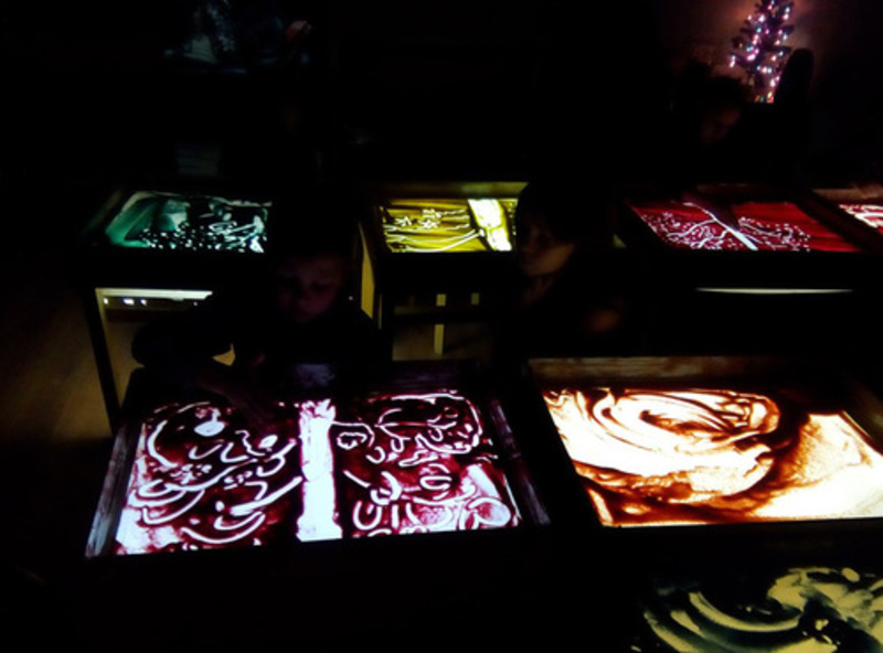 Рисование песком "Gold sand"